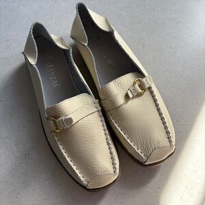 Afanzai (?) Cream Loafers for Women - Size 38 size (equivalent to 7.5 US)